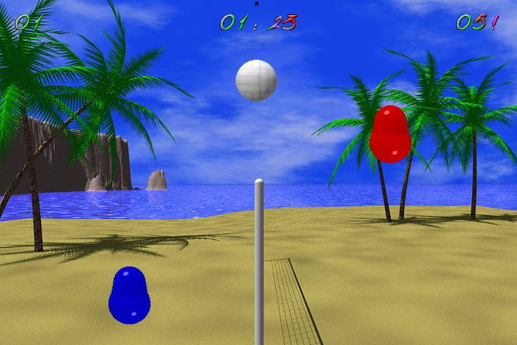 browserbasiertes Online-Spiel Blobby Volley