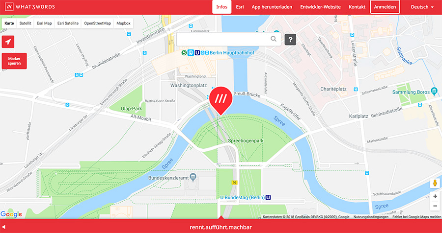 what3words Adresse