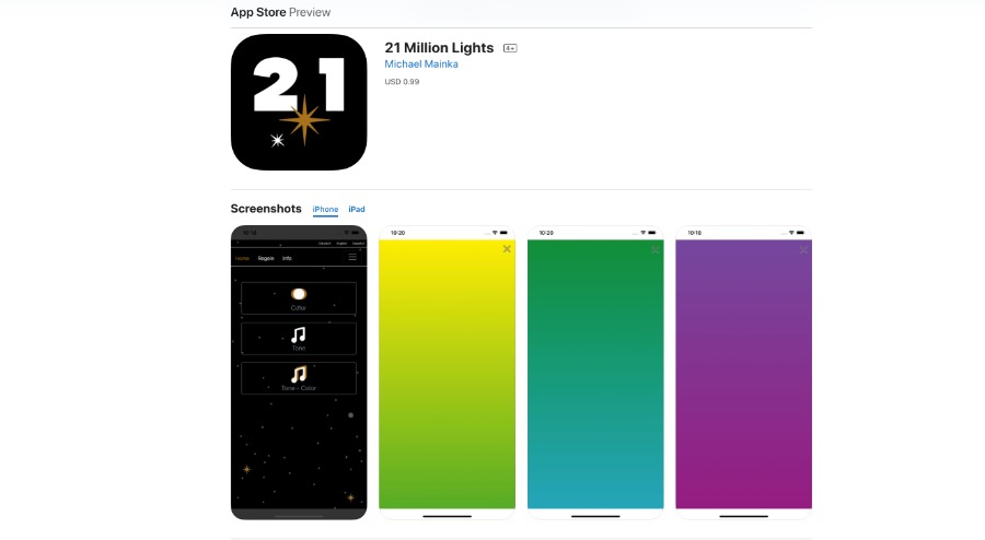 21 Million Lights App
