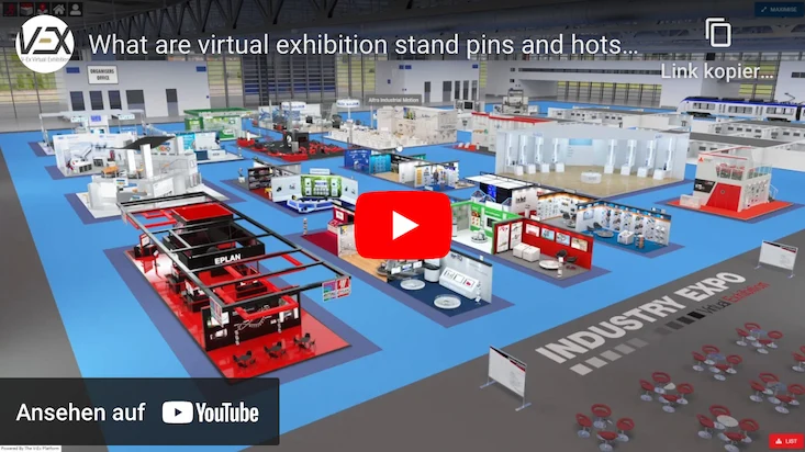 VEX - virtuelle Messe mit Pins