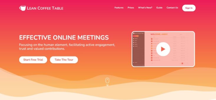 Lean Coffee Table – für online Meetings