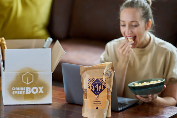 Popcorn Tasting | mit der Online-Event-Box | virtuelle Weihnachten