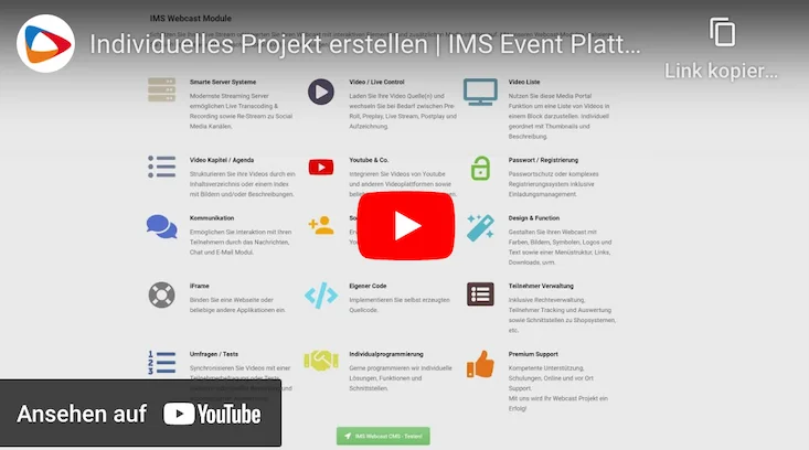 IMS - Event erstellen