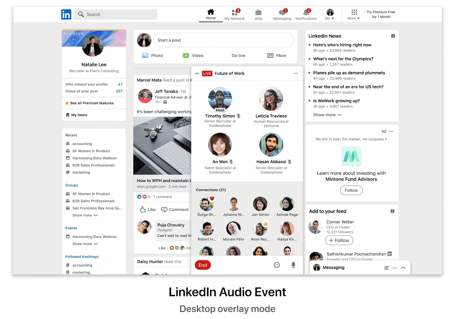 LinkedIn Audio-Event