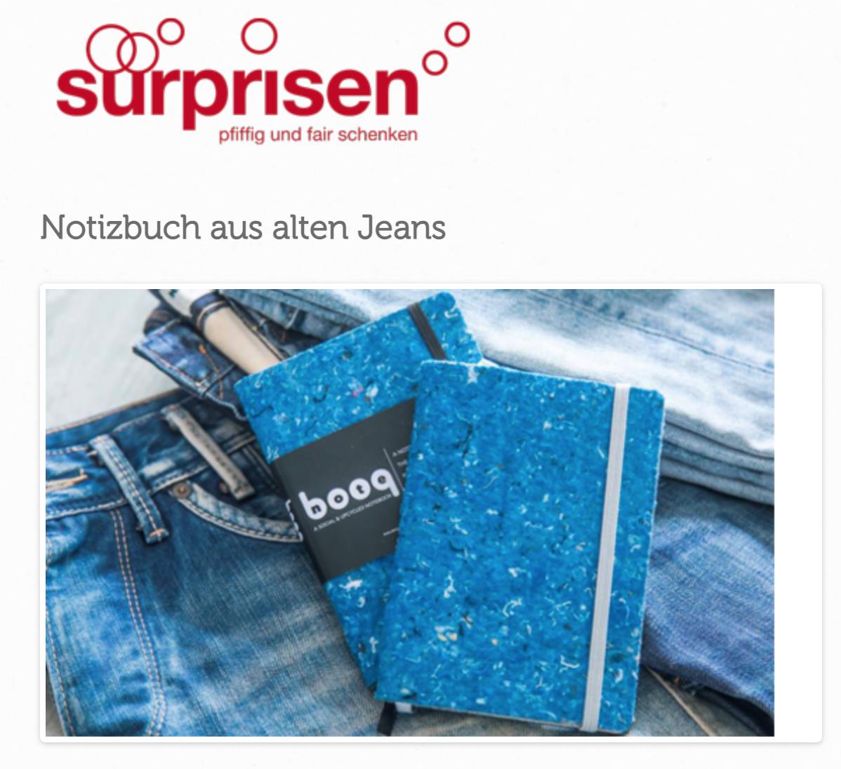Notizbuch aus alten Jeans | surprisen