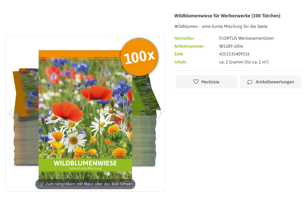 Wildblumensamen - vom samenhaus.de