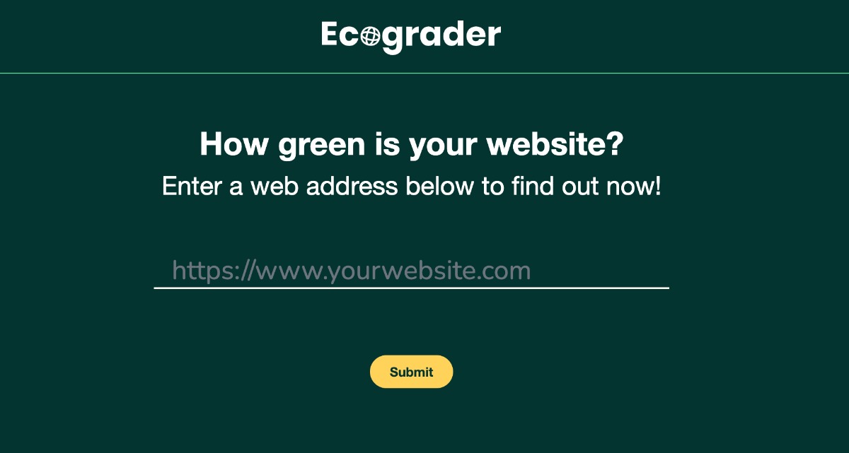 ecograder - ermittelt den CO2-Verbrauch und die Nachhaltigkeit deiner Website