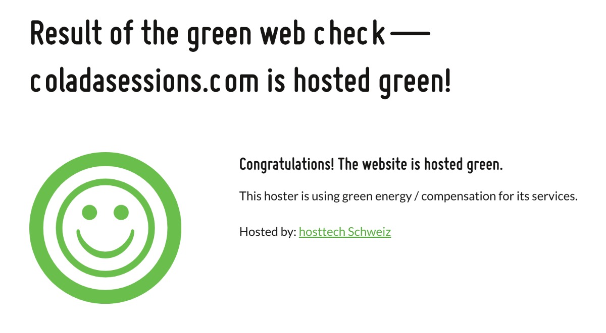 Green Hosting | coladasessions