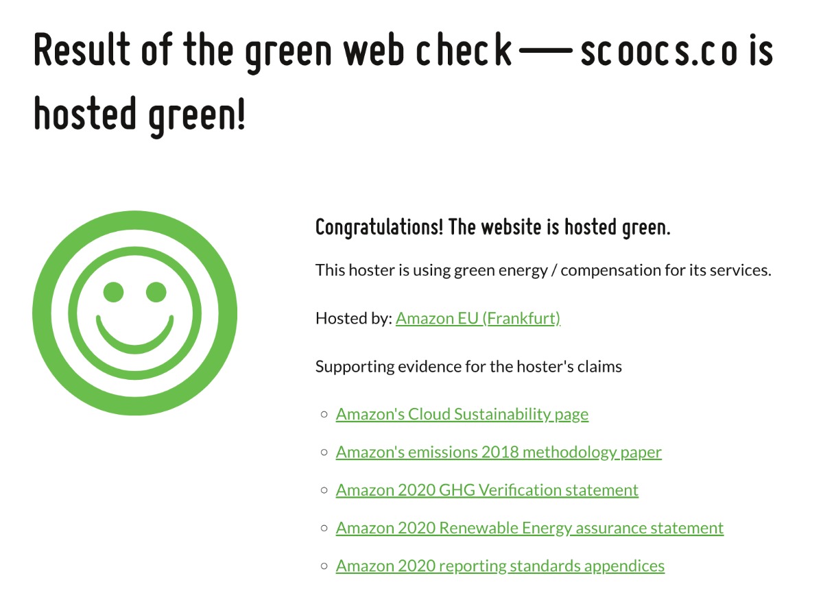 Green Hosting | SCOOCS