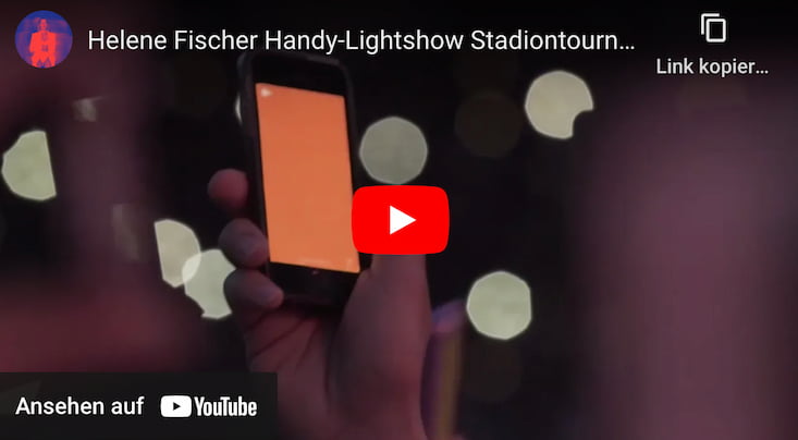 Handy-Lightshow Konzert