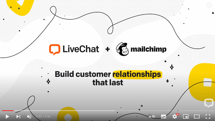 Integration MailChimp und LiveChat