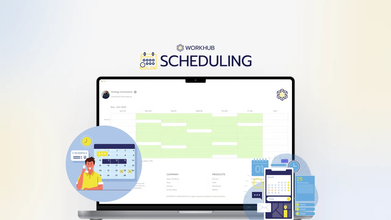Workhub Scheduling - Online Terminplaner für Gruppen und Einzelpersonen