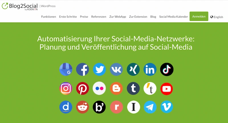blog2social - Social-Media-Tool