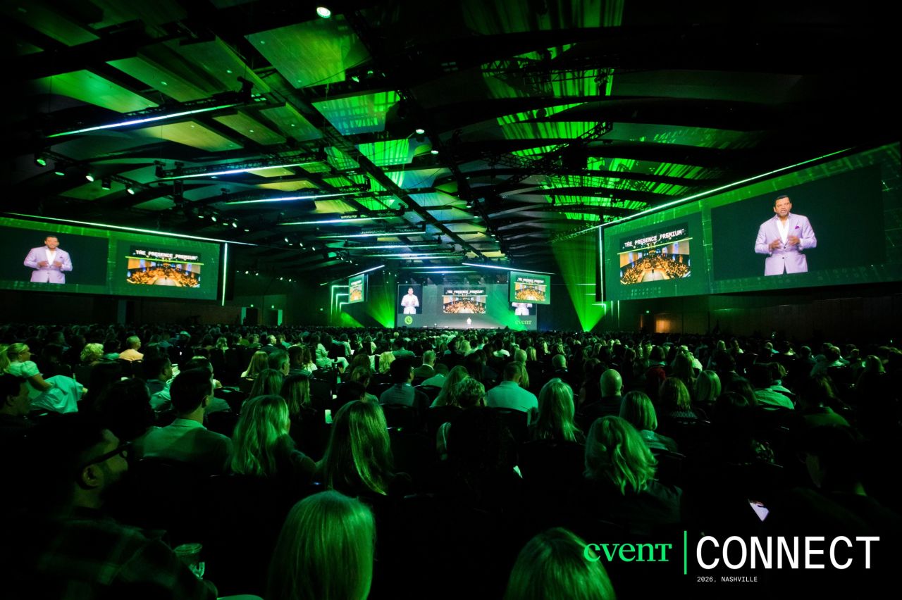 Cvent KI-Investition 2026: Bühne der Cvent CONNECT in Nashville